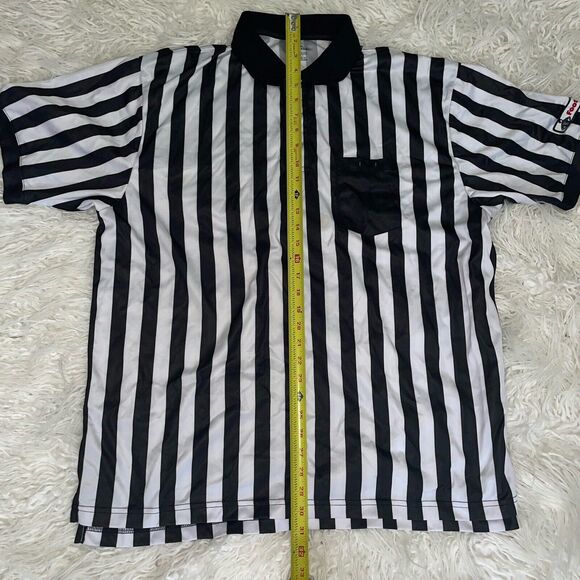 Foot Locker Employee Polo Shirt Stripes Size XL With Stains - Picture 2 of 5